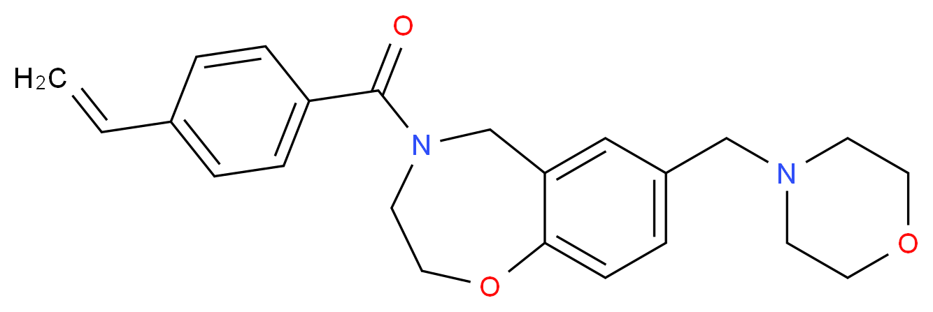 7-(4-morpholinylmethyl)-4-(4-vinylbenzoyl)-2,3,4,5-tetrahydro-1,4-benzoxazepine_分子结构_CAS_)
