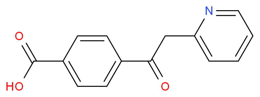 4-[2-(pyridin-2-yl)acetyl]benzoic acid_分子结构_CAS_915920-55-7