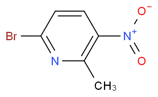 2-Bromo-6-methyl-5-nitropyridine_分子结构_CAS_22282-96-8)