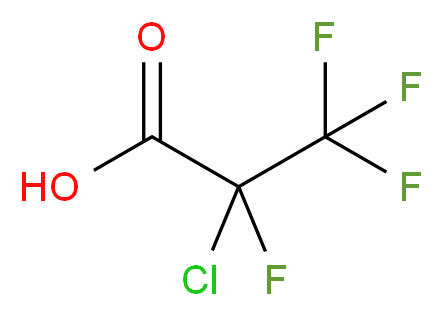 2-chloro-2,3,3,3-tetrafluoropropanoic acid_分子结构_CAS_6189-02-2