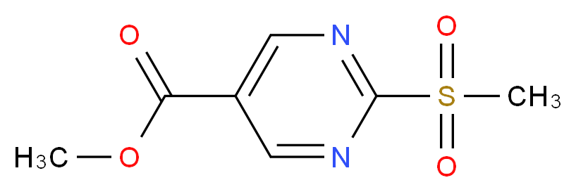 Methyl 2-methanesulfonylpyrimidine-5-carboxylate_分子结构_CAS_)