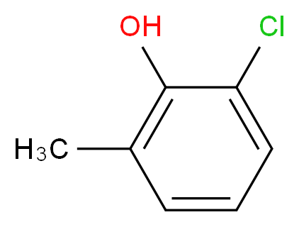 2-chloro-6-methylphenol_分子结构_CAS_87-64-9