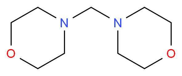 4-(morpholin-4-ylmethyl)morpholine_分子结构_CAS_5625-90-1
