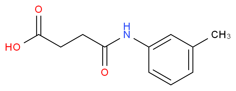 3-[(3-methylphenyl)carbamoyl]propanoic acid_分子结构_CAS_62134-48-9