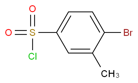 4-Bromo-3-methylbenzenesulfonyl chloride_分子结构_CAS_72256-93-0)