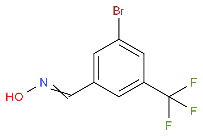 N-{[3-bromo-5-(trifluoromethyl)phenyl]methylidene}hydroxylamine_分子结构_CAS_876132-77-3