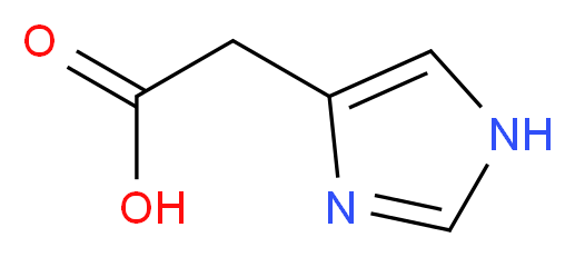 2-(1H-imidazol-4-yl)acetic acid_分子结构_CAS_645-65-8