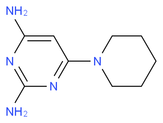 2,4-Diamino-6-piperidinopyrimidine (Desoxyminoxidil)_分子结构_CAS_24867-26-3)