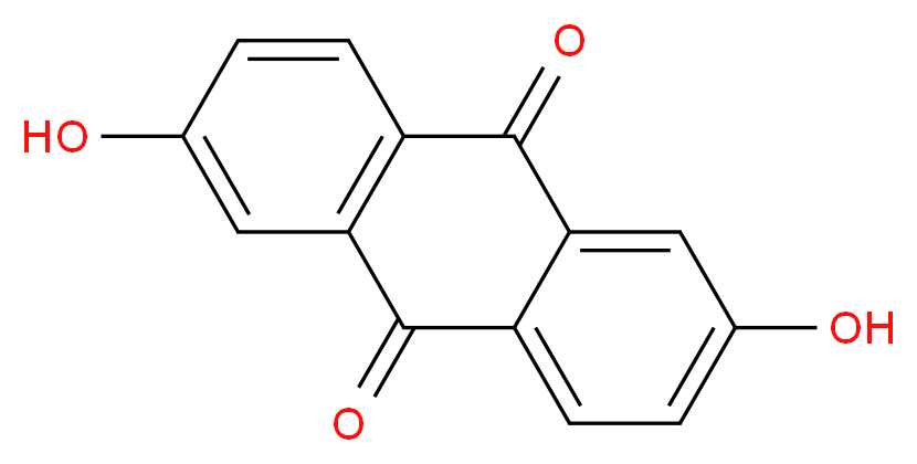 2,6-dihydroxy-9,10-dihydroanthracene-9,10-dione_分子结构_CAS_84-60-6