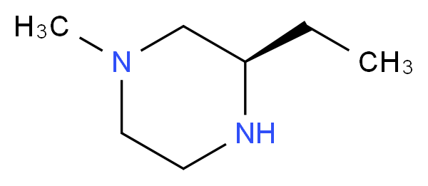 (3R)-3-ethyl-1-methylpiperazine_分子结构_CAS_1240589-97-2