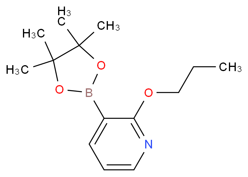 2-正丙氧基吡啶-3-硼酸频哪醇酯_分子结构_CAS_)