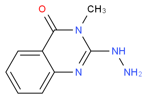 2-Hydrazino-3-methylquinazolin-4(3H)-one_分子结构_CAS_)