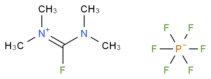 [(dimethylamino)(fluoro)methylidene]dimethylazanium; hexafluoro-$l^{5}-phosphanuide_分子结构_CAS_164298-23-1