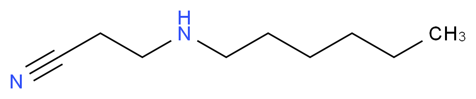 3-(Hexylamino)propionitrile_分子结构_CAS_55490-85-2)