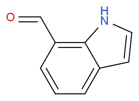 吲哚-7-甲醛_分子结构_CAS_1074-88-0)