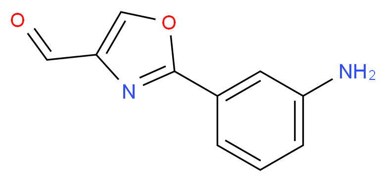 2-(3-AMINO-PHENYL)-OXAZOLE-4-CARBALDEHYDE_分子结构_CAS_885274-76-0)