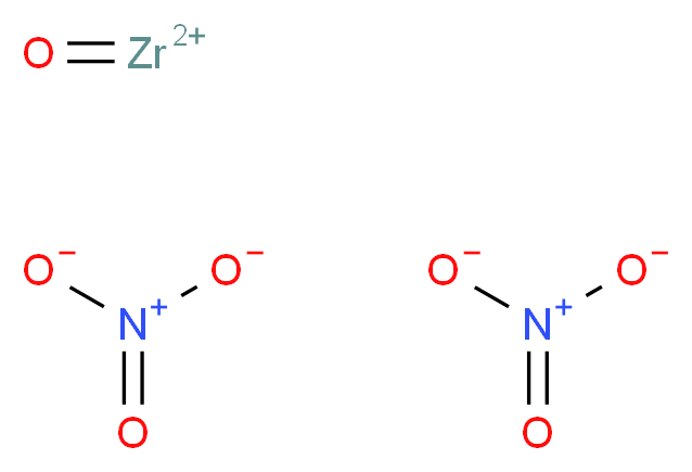 oxozirconiumbis(ylium) dinitrate_分子结构_CAS_13826-66-9