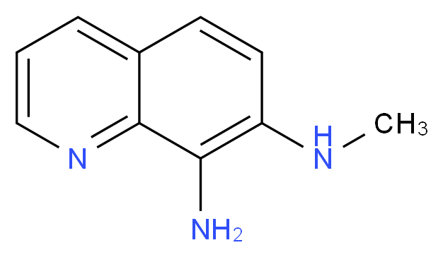 8-Amino-7-(methylamino)quinoline_分子结构_CAS_1076198-84-9)