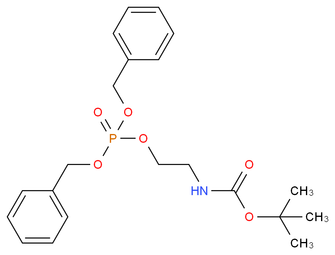 Boc-ethanolamine Dibenzylphosphate_分子结构_CAS_1076199-25-1)