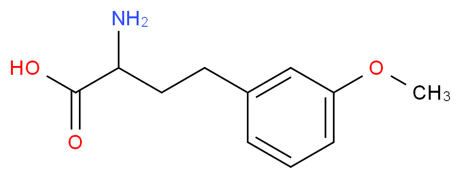 2-amino-4-(3-methoxyphenyl)butanoic acid_分子结构_CAS_225233-76-1