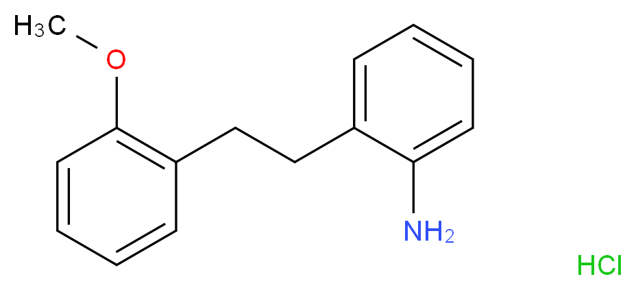 2-[2-(2-methoxyphenyl)ethyl]aniline hydrochloride_分子结构_CAS_1184976-66-6