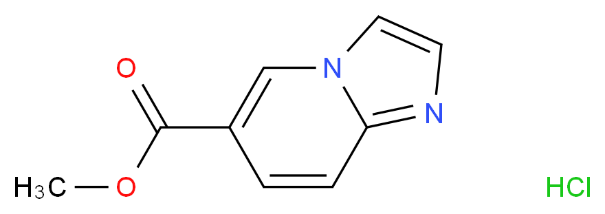 Methyl imidazo[1,2-a]pyridine-6-carboxylate hydrochloride_分子结构_CAS_957120-91-1)