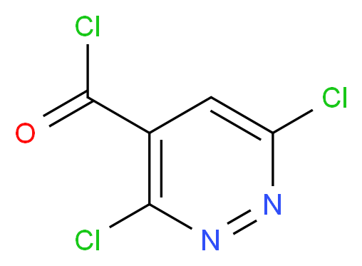 3,6-dichloropyridazine-4-carbonyl chloride_分子结构_CAS_6531-08-4