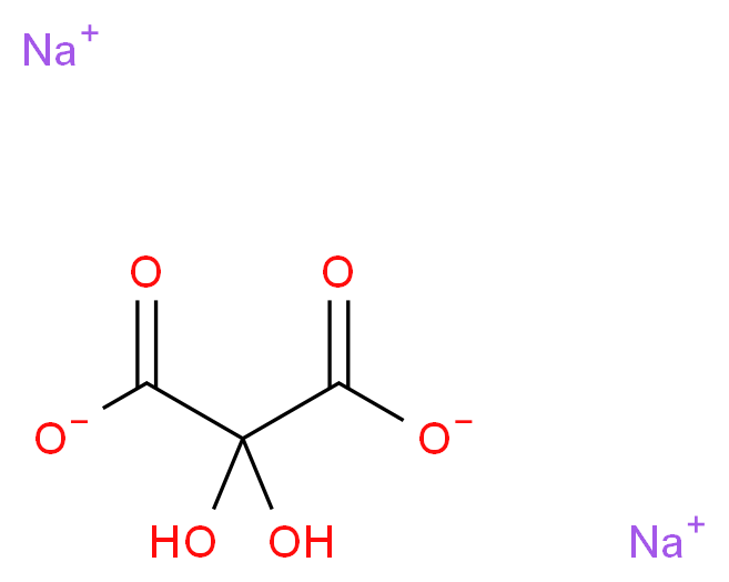 disodium dihydroxypropanedioate_分子结构_CAS_31635-99-1