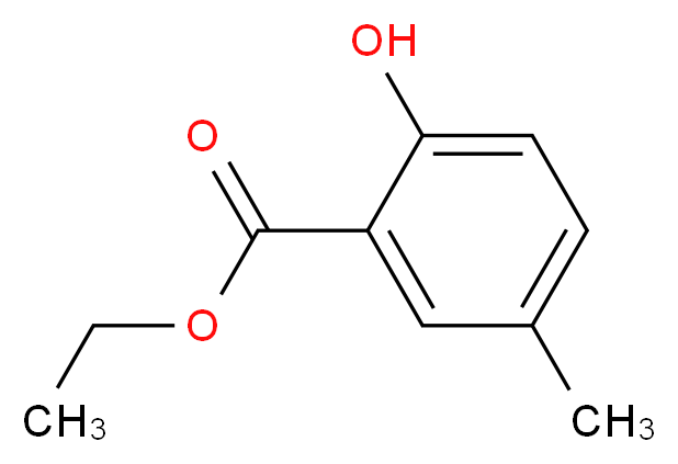 ethyl 2-hydroxy-5-methylbenzoate_分子结构_CAS_34265-58-2