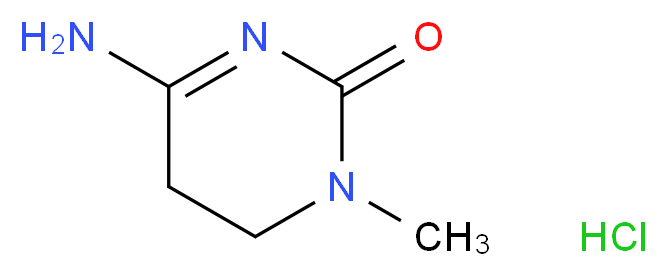 4-amino-1-methyl-5,6-dihydropyrimidin-2(1H)-one hydrochloride_分子结构_CAS_696-10-6)