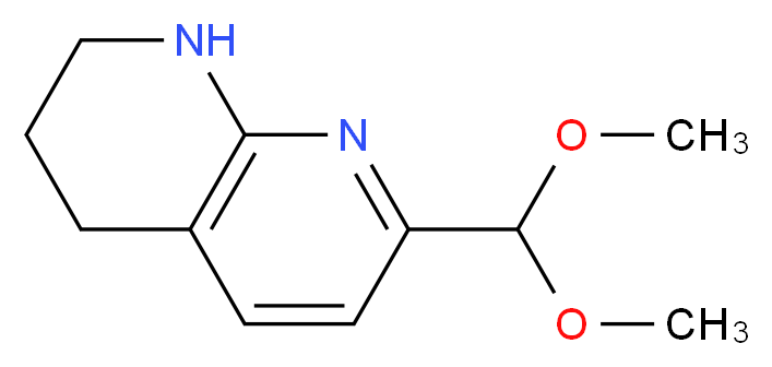 7-Dimethoxymethyl-1,2,3,4-tetrahydro-[1,8]naphthyridine_分子结构_CAS_204452-91-5)