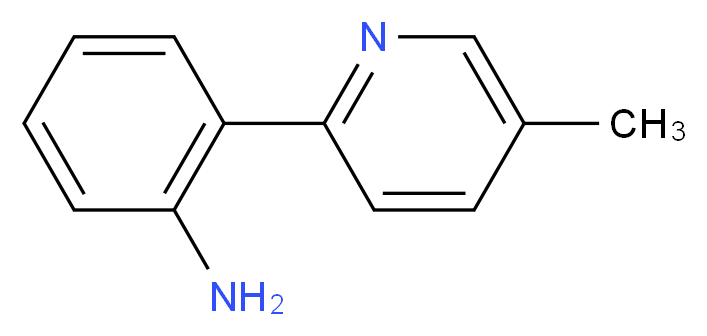 2-(5-methylpyridin-2-yl)aniline_分子结构_CAS_885277-33-8