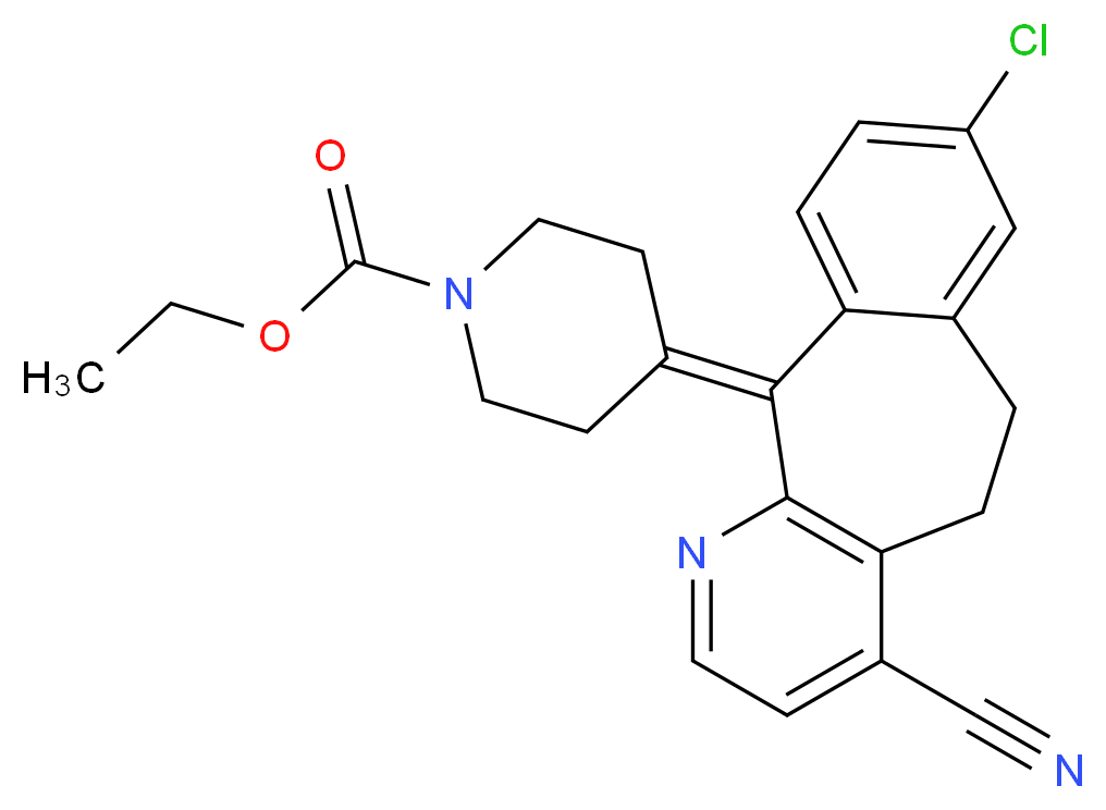 4-Cyano Loratadine_分子结构_CAS_860010-33-9)