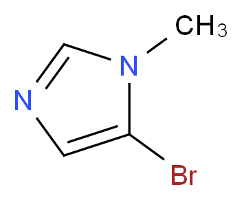 5-bromo-1-methyl-1H-imidazole_分子结构_CAS_1003-21-0