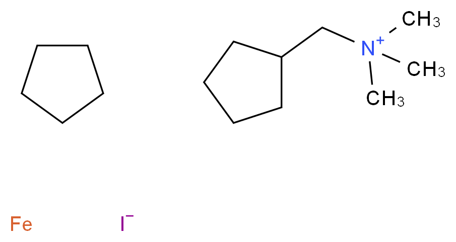 (FERROCENYL METHYL)TRIMETHYL AMMONIUM IODIDE_分子结构_CAS_12086-40-7)