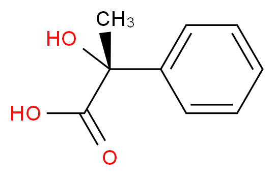 (2R)-2-hydroxy-2-phenylpropanoic acid_分子结构_CAS_13113-71-8