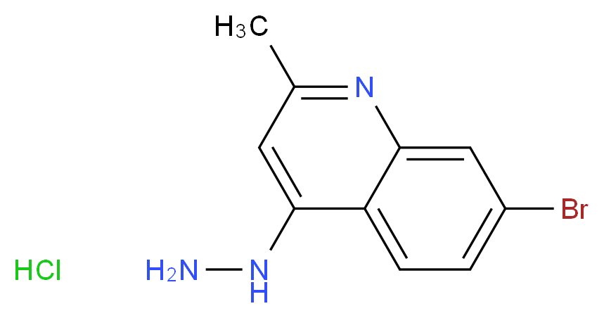 7-BROMO-4-HYDRAZINO-2-METHYLQUINOLINE HYDROCHLORIDE_分子结构_CAS_)