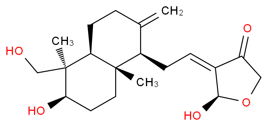 Andrographolide_分子结构_CAS_5508-58-7)