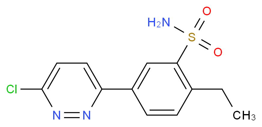 5-(6-Chloropyridazin-3-yl)-2-ethylbenzenesulfonamide_分子结构_CAS_)