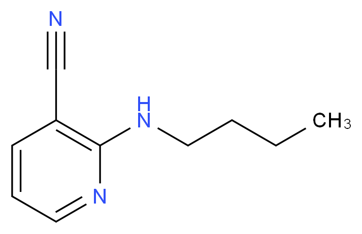 2-(butylamino)pyridine-3-carbonitrile_分子结构_CAS_74611-50-0