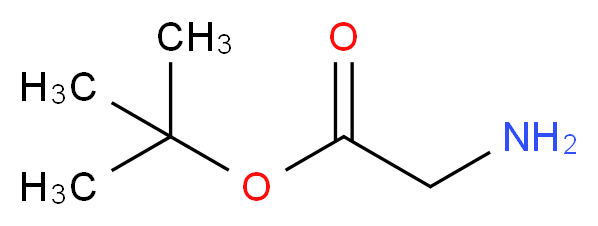 DL-Glycine tert-butyl ester_分子结构_CAS_6456-74-2)