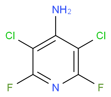 3,5-dichloro-2,6-difluoropyridin-4-amine_分子结构_CAS_2840-00-8