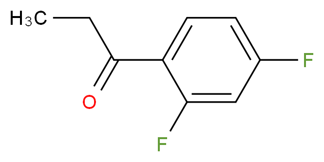 2',4'-Difluoropropiophenone_分子结构_CAS_85068-30-0)