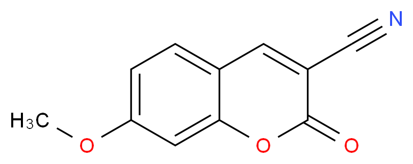 7-methoxy-2-oxo-2H-chromene-3-carbonitrile_分子结构_CAS_13229-92-0