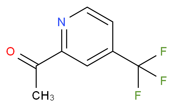 1-[4-(trifluoromethyl)pyridin-2-yl]ethan-1-one_分子结构_CAS_145947-94-0