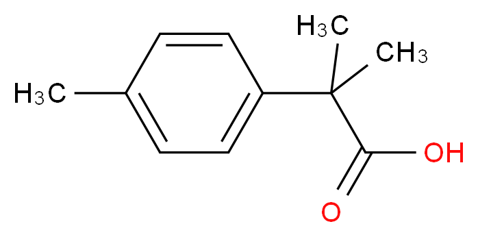 2-Methyl-2-(p-tolyl)propanoic Acid_分子结构_CAS_20430-18-6)