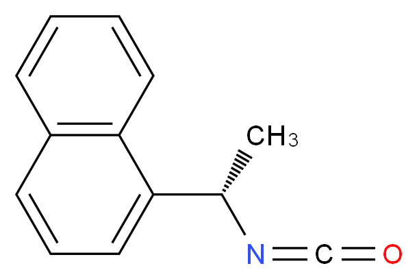 (S)-(+)-1-(1-萘基)乙基异氰酸酯_分子结构_CAS_73671-79-1)