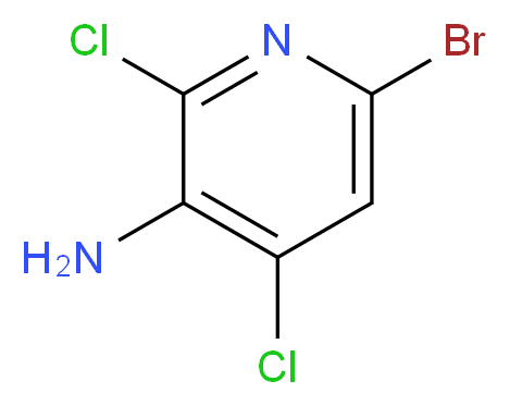 3-AMINO-6-BROMO-2,4-DICHLOROPYRIDINE_分子结构_CAS_237435-16-4)