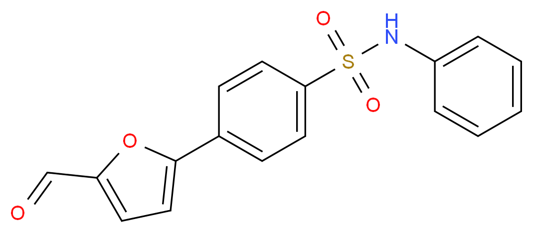 4-(5-formyl-2-furyl)-N-phenylbenzenesulfonamide_分子结构_CAS_)