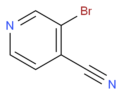 3-bromopyridine-4-carbonitrile_分子结构_CAS_13958-98-0